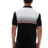 Polo en velours noir Paco à fermeture zippée