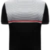 Polo en velours noir Paco à fermeture zippée