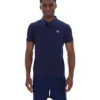 Polo Ettore à fermeture éclair bleu marine Fila