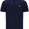 Polo Ettore à fermeture éclair bleu marine Fila