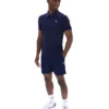 Polo Ettore à fermeture éclair bleu marine Fila