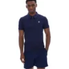 Polo Ettore à fermeture éclair bleu marine Fila