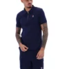 Polo Fila Benjamin Micro Waffle bleu marine