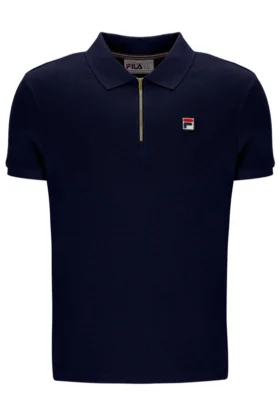 Polo Fila Benjamin Micro Waffle bleu marine