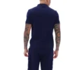 Polo Fila Benjamin Micro Waffle bleu marine
