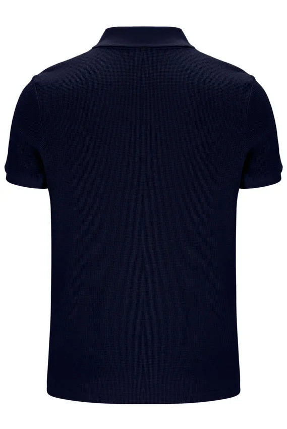 Polo Fila Benjamin Micro Waffle bleu marine