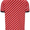 Polo Fila Jaye à rayures diagonales rouge
