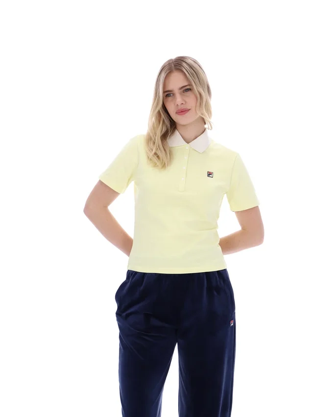 Polo Juno Fitted Iconic jaune cire