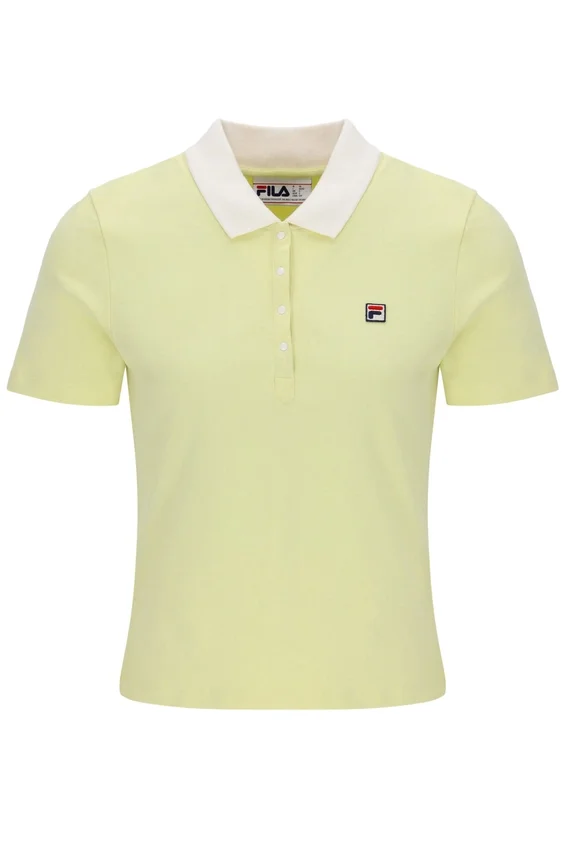 Polo Juno Fitted Iconic jaune cire