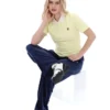 Polo Juno Fitted Iconic jaune cire