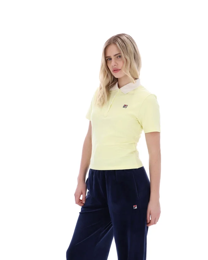 Polo Juno Fitted Iconic jaune cire