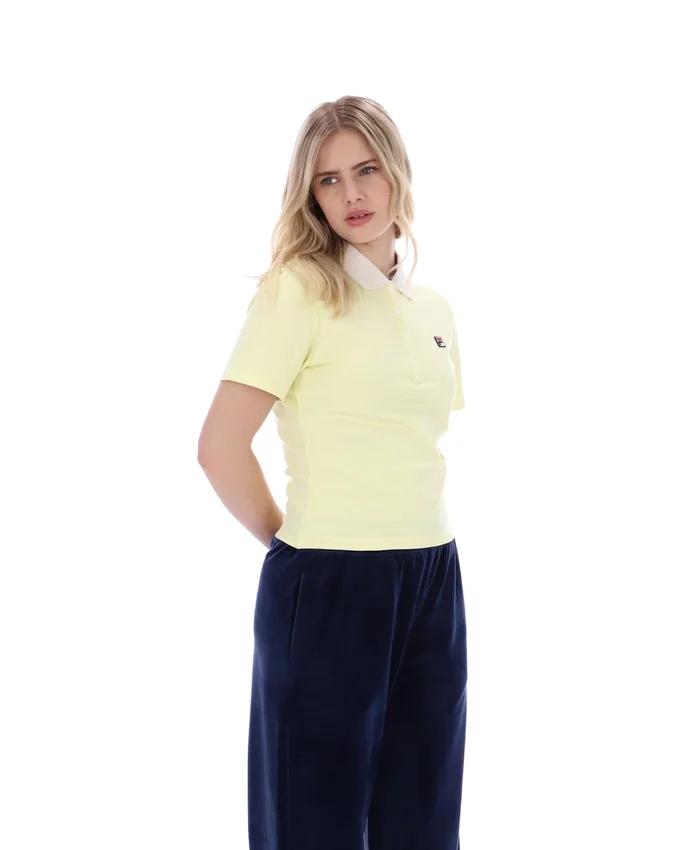 Polo Juno Fitted Iconic jaune cire