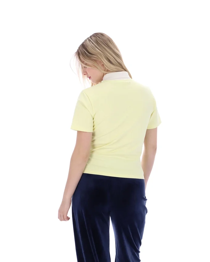 Polo Juno Fitted Iconic jaune cire