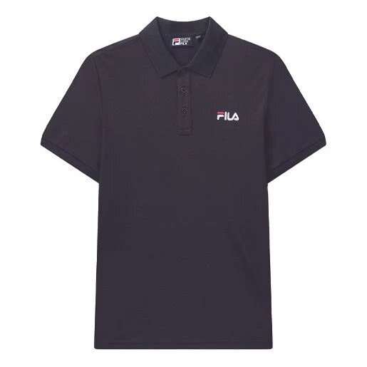 Polo à manches courtes avec logo brodé, bleu