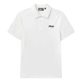 Polo à manches courtes brodé du logo « Bee », blanc