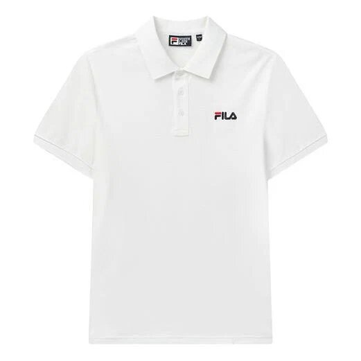 Polo à manches courtes brodé du logo « Bee », blanc