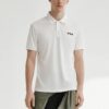 Polo à manches courtes brodé du logo « Bee », blanc