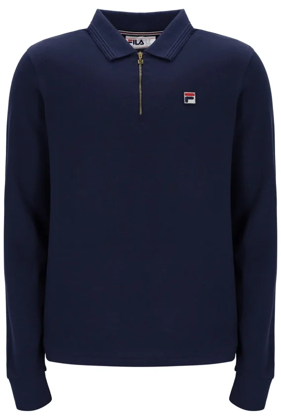 Polo à manches longues Emiliano Fila Navy
