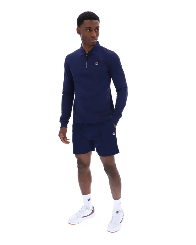 Polo à manches longues Emiliano Fila Navy