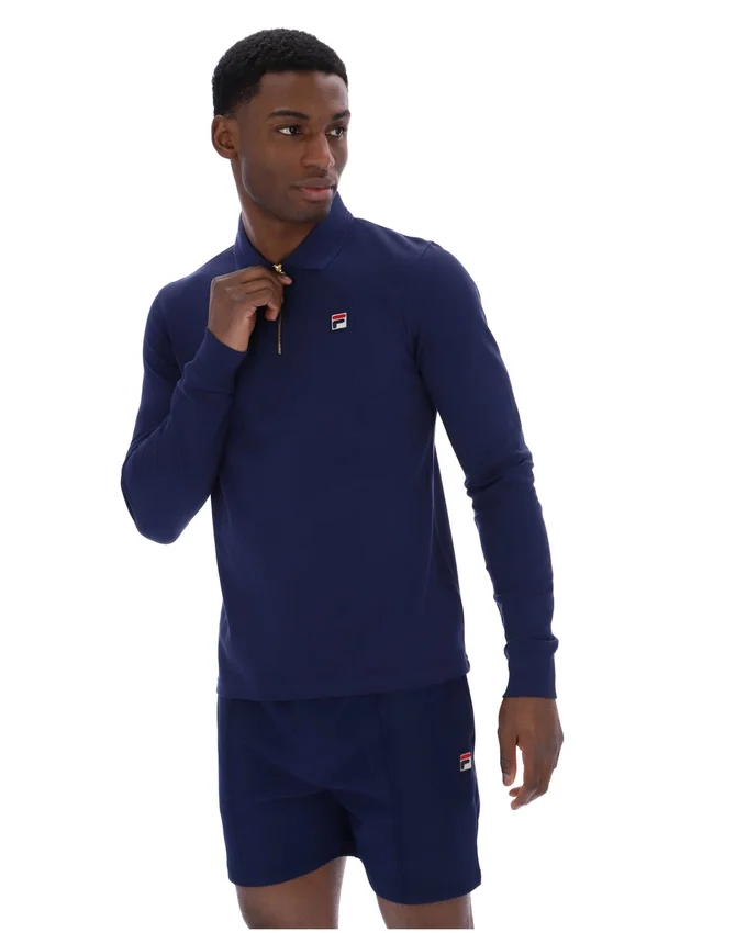 Polo à manches longues Emiliano Fila Navy