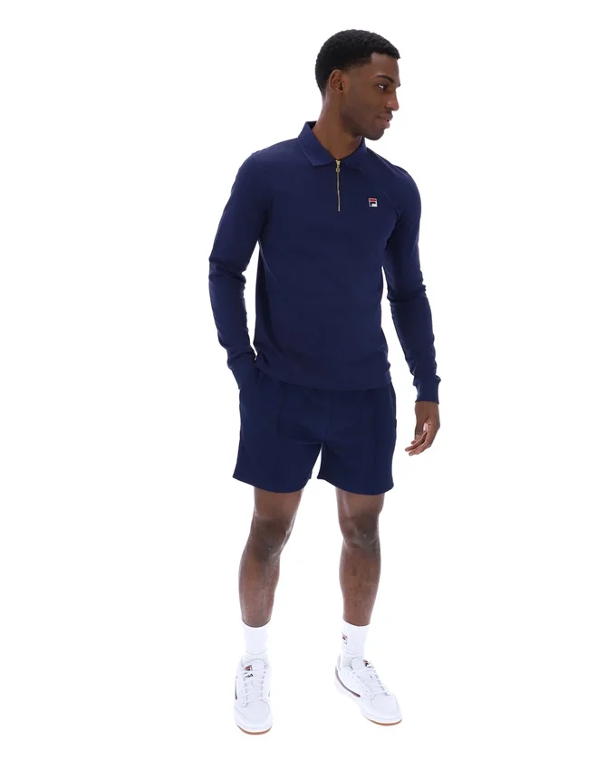 Polo à manches longues Emiliano Fila Navy