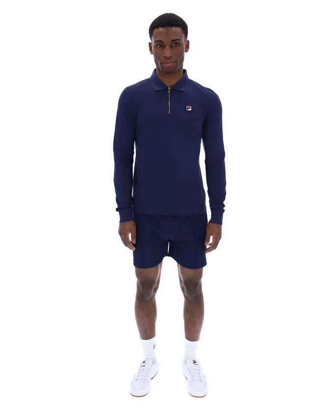 Polo à manches longues Emiliano Fila Navy