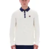 Polo à manches longues en maille gaufrée Gardenia Nowell