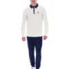 Polo à manches longues en maille gaufrée Gardenia Nowell