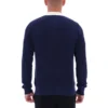 Polo à manches longues Fila Nowell en maille gaufrée bleu marine