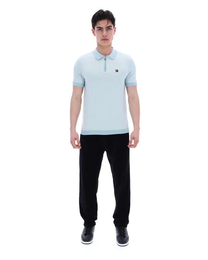 Polo Marty Zip bleu sterling