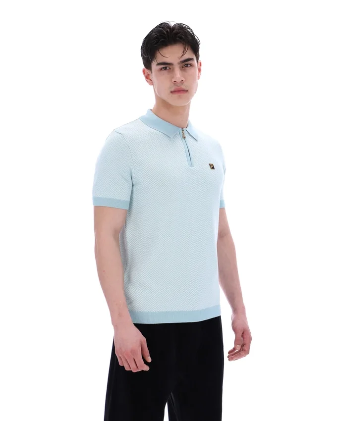 Polo Marty Zip bleu sterling