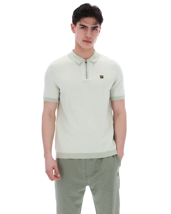 Polo Marty Zip couleur écume de mer
