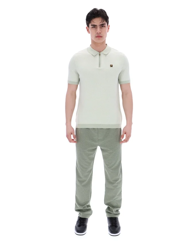 Polo Marty Zip couleur écume de mer