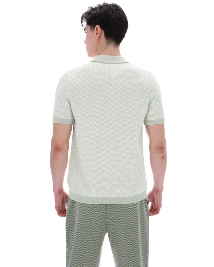 Polo Marty Zip couleur écume de mer