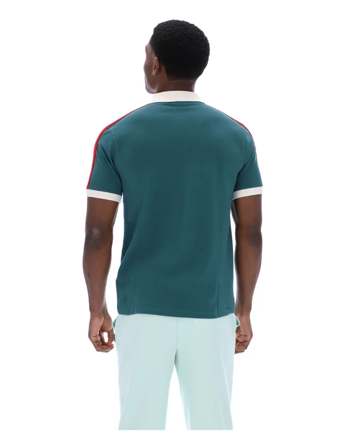Polo Mattia à empiècements contrastés de la collection Mediterranea