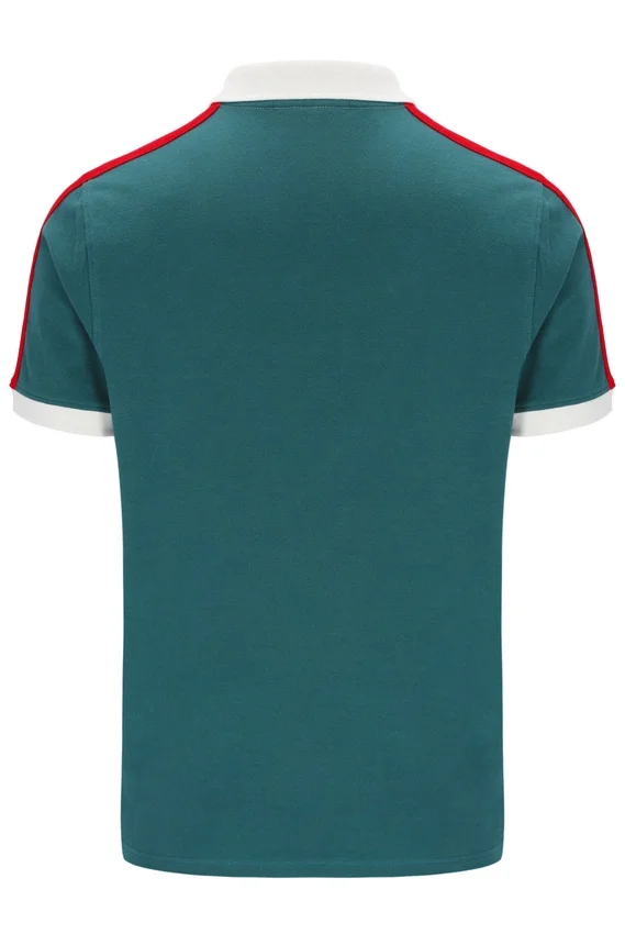 Polo Mattia à empiècements contrastés de la collection Mediterranea