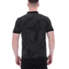 Polo noir Patton à rayures jacquard