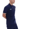Polo Pablo à trois boutons et bordures côtelées Fila Navy