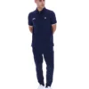 Polo Pablo à trois boutons et bordures côtelées Fila Navy