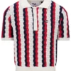 Polo Porto en maille à rayures au crochet