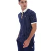 Polo rayé Fila BB1 Classic Vintage bleu marine