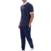 Polo rayé Fila BB1 Classic Vintage bleu marine