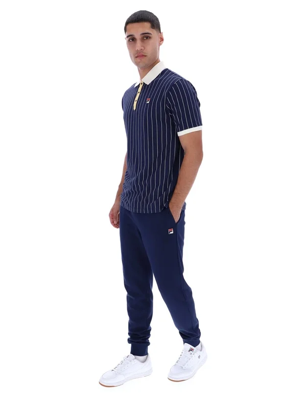 Polo rayé Fila BB1 Classic Vintage bleu marine