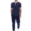 Polo rayé Fila BB1 Classic Vintage bleu marine