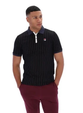Polo rayé noir BB1 Classic Vintage