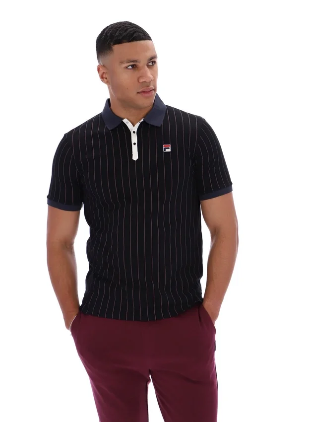 Polo rayé noir BB1 Classic Vintage