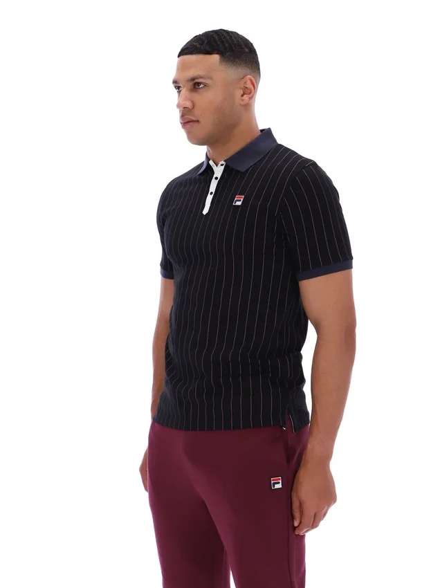 Polo rayé noir BB1 Classic Vintage