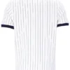 Polo rayé vintage classique BB1 blanc