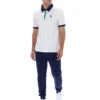 Polo rayé vintage classique BB1 blanc