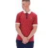 Polo rayé vintage classique BB1 Garnet